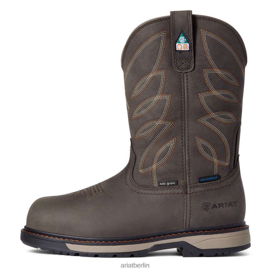 Ariat Riveter CSA Glacier Grip, wasserdichter 400-g-Arbeitsstiefel mit Verbundkappe Frauen P4JJPR2377 dunkler Sturm Schuhwerk