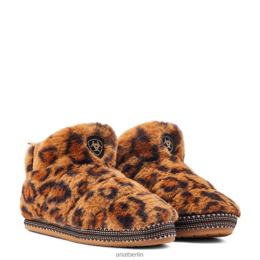 Ariat Bootie-Slipper Frauen P4JJPR2489 flauschiger Leopardenmuster Schuhwerk