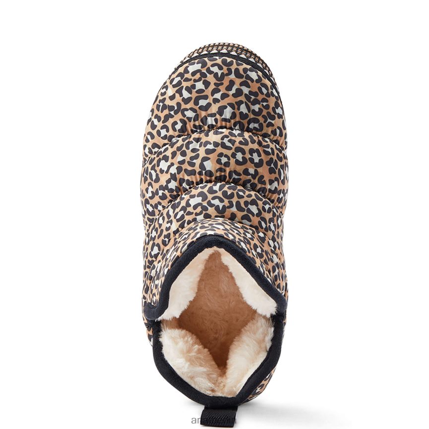 Ariat Crius Bootie-Slipper Frauen P4JJPR2501 hellbrauner Leopardenmuster Schuhwerk