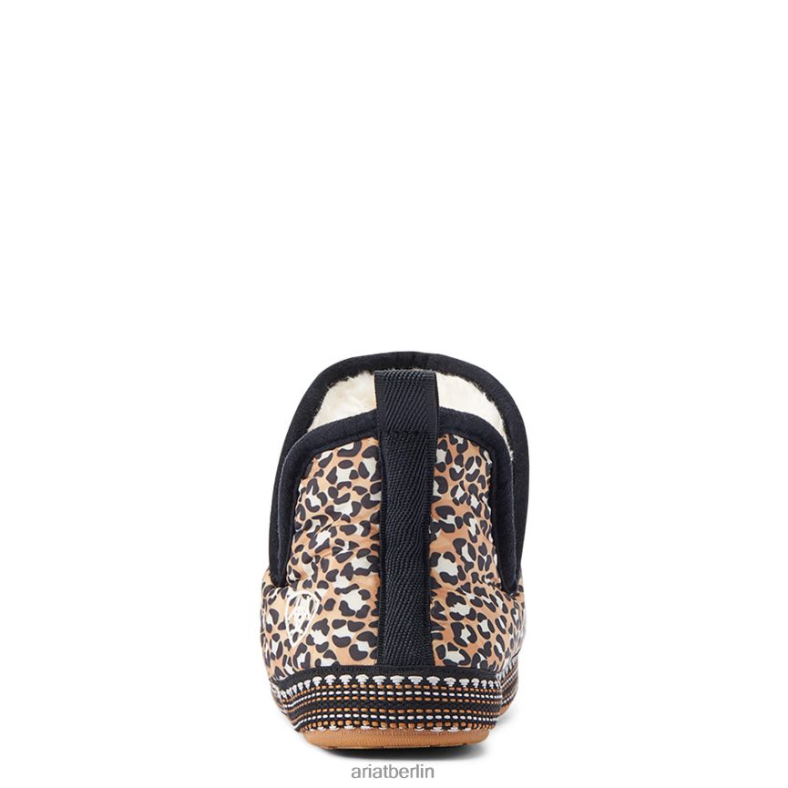 Ariat Crius Bootie-Slipper Frauen P4JJPR2501 hellbrauner Leopardenmuster Schuhwerk