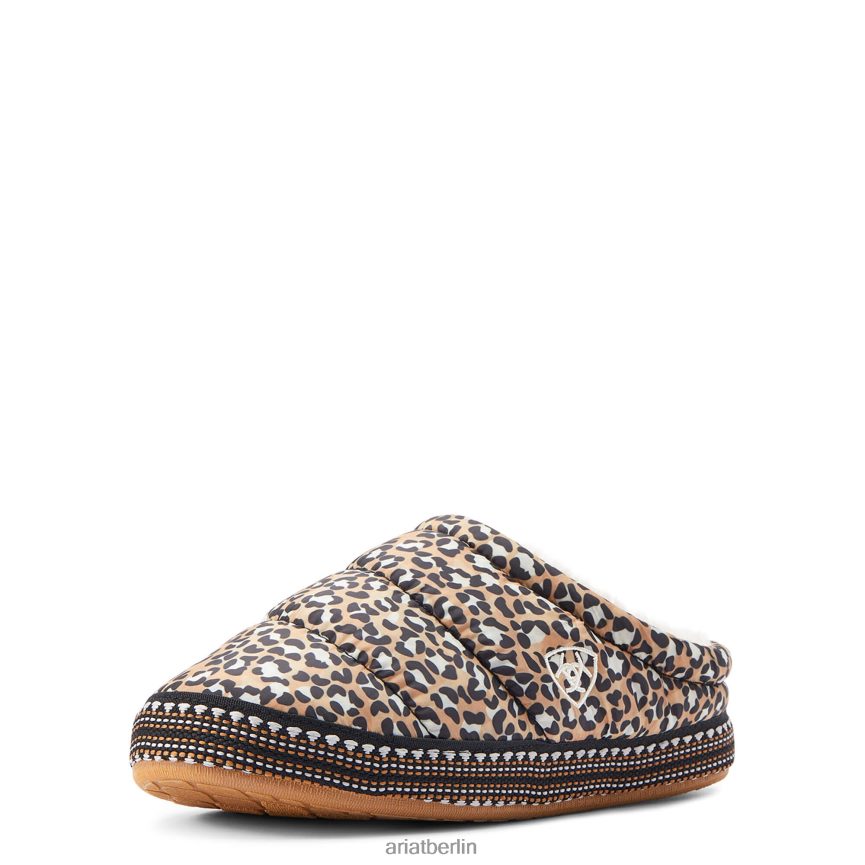 Ariat Crius Clog-Slipper Frauen P4JJPR2499 hellbrauner Leopardenmuster Schuhwerk