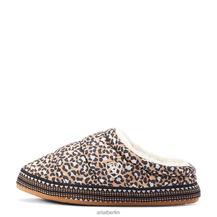 Ariat Crius Clog-Slipper Frauen P4JJPR2499 hellbrauner Leopardenmuster Schuhwerk