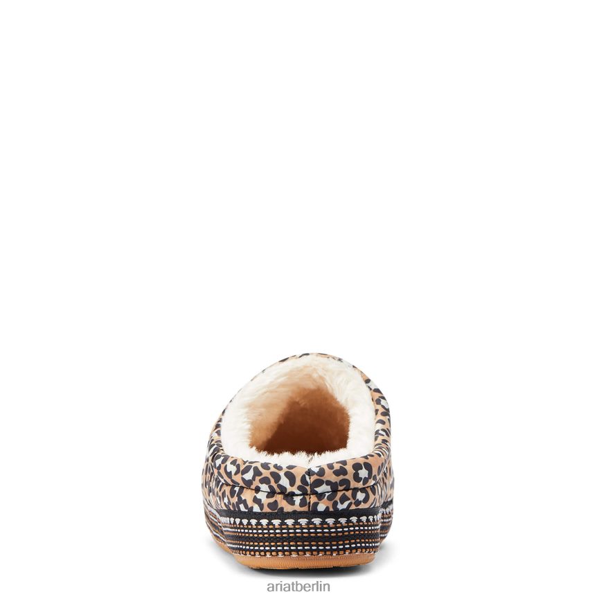 Ariat Crius Clog-Slipper Frauen P4JJPR2499 hellbrauner Leopardenmuster Schuhwerk