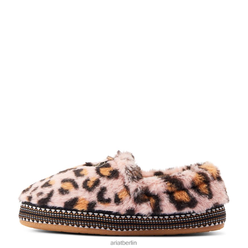 Ariat Kuschelschuh Frauen P4JJPR2493 Flauschiger rosa Leopardenmuster Schuhwerk