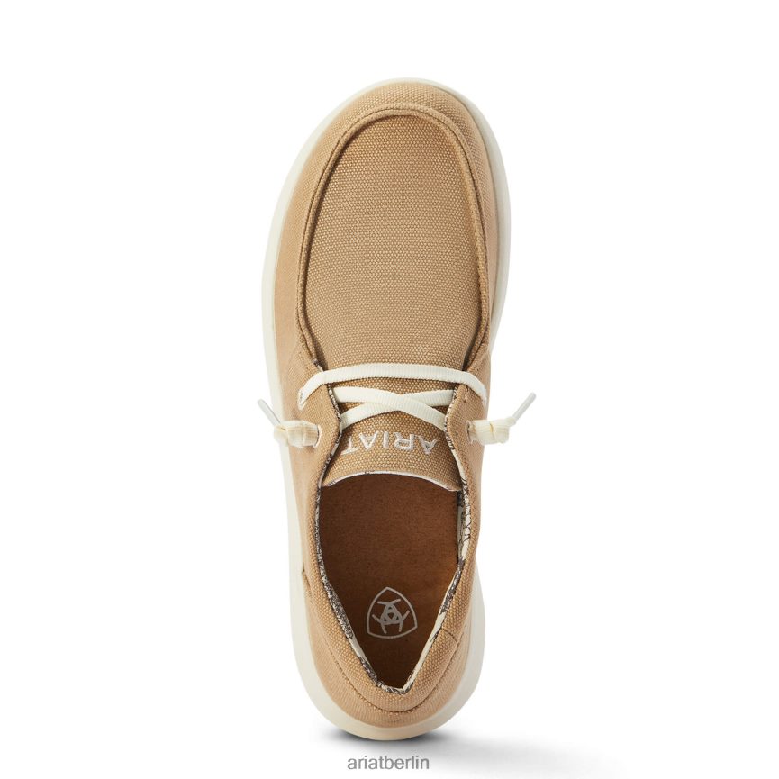 Ariat Hilo 3 Frauen P4JJPR2443 gewaschenes hellbraunes Canvas Schuhwerk