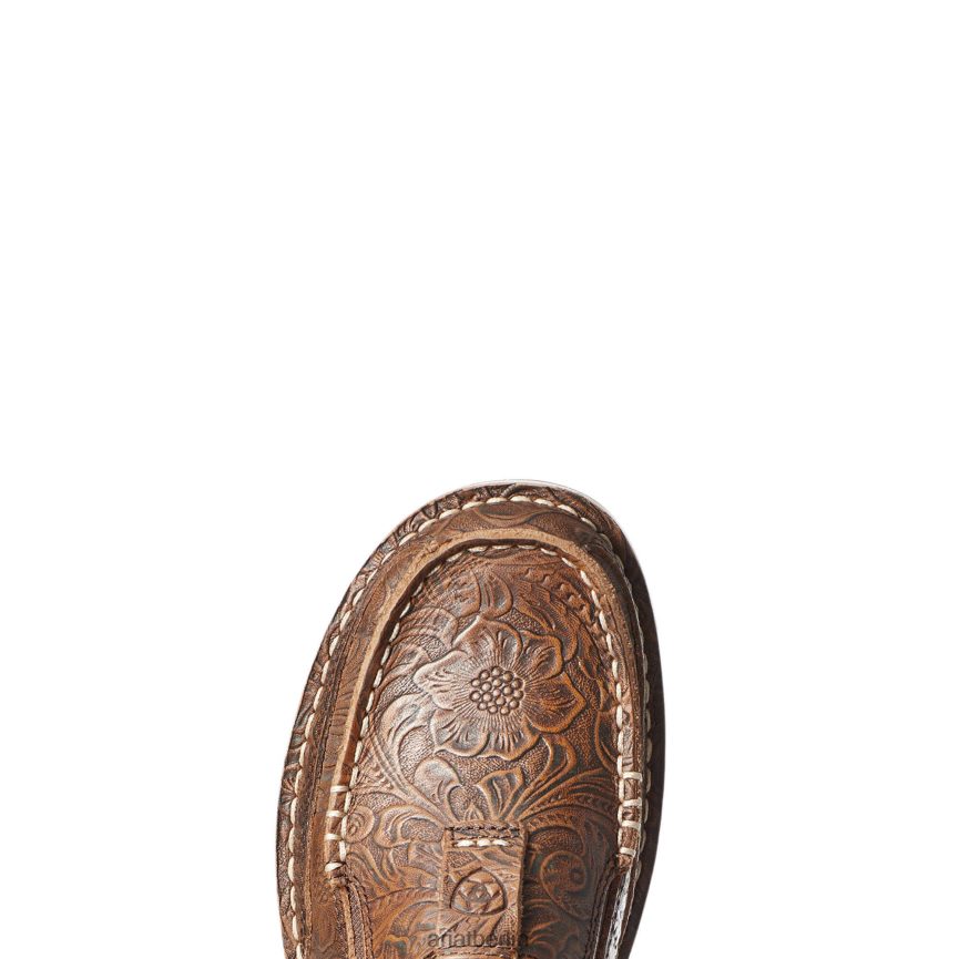 Ariat Kreuzer 1 Frauen P4JJPR2402 braune Blumenprägung Schuhwerk