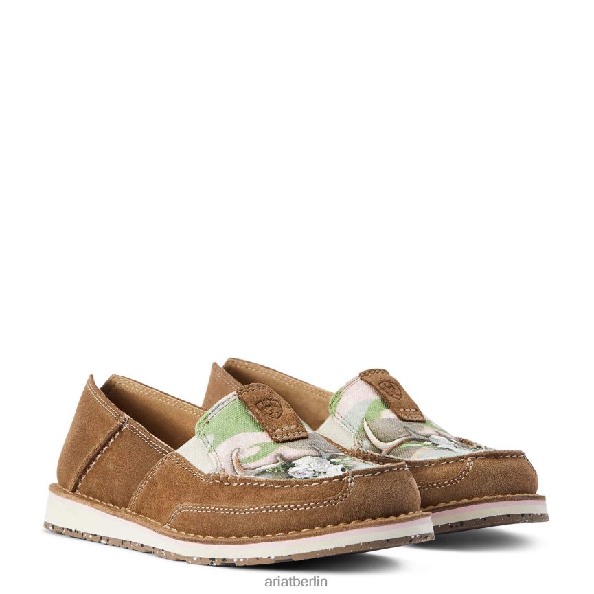 Ariat Kreuzer 2 Frauen P4JJPR2444 Entspannter Rinden-/Reh-Camouflage-Druck Schuhwerk