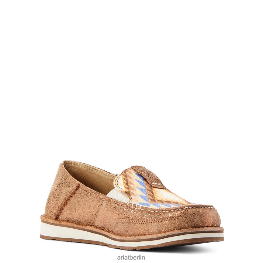 Ariat Kreuzer 3 Frauen P4JJPR2463 Metallic-Bronze/Glanzdruck Schuhwerk