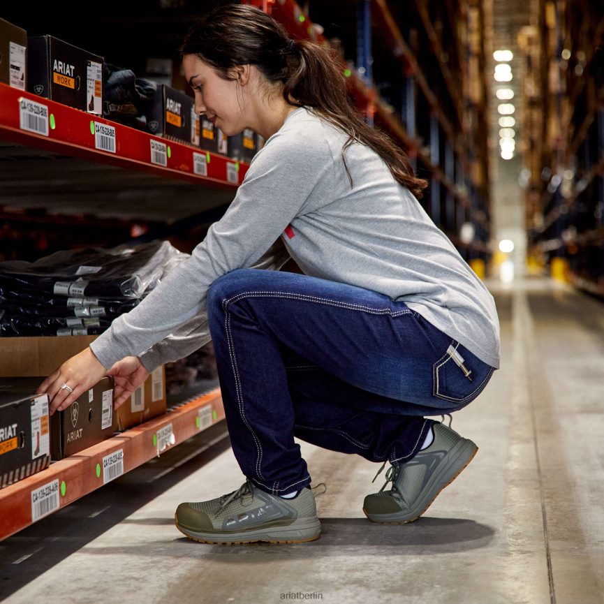 Ariat Outspace-Sicherheitsschuh mit zusammengesetzter Zehenpartie Frauen P4JJPR2391 Weide Schuhwerk