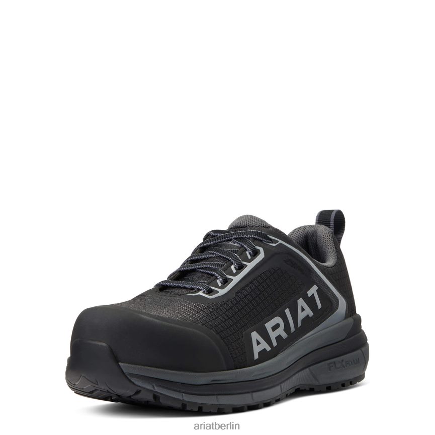 Ariat Outspace-Sicherheitsschuh mit zusammengesetzter Zehenpartie Frauen P4JJPR2392 Schwarz Schuhwerk