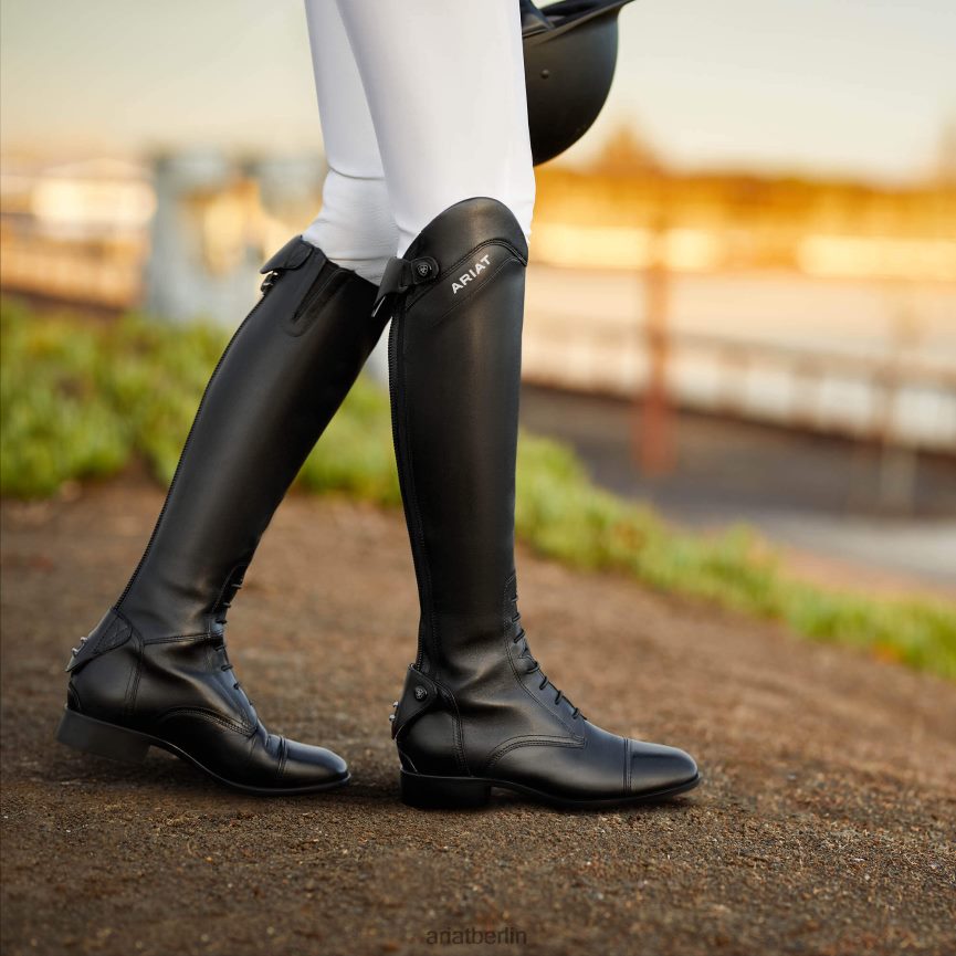 Ariat Palisade hoher Reitstiefel Frauen P4JJPR2315 Schwarz Schuhwerk