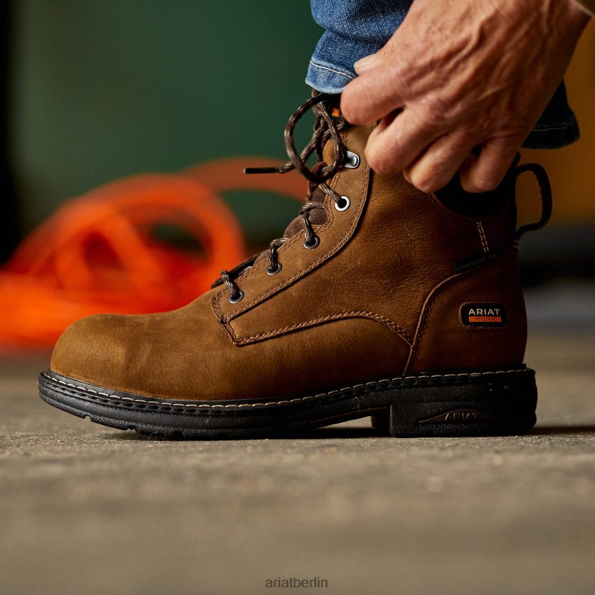 Ariat Wasserdichter Geländestiefel Frauen P4JJPR2203 Distressed-Braun Schuhwerk