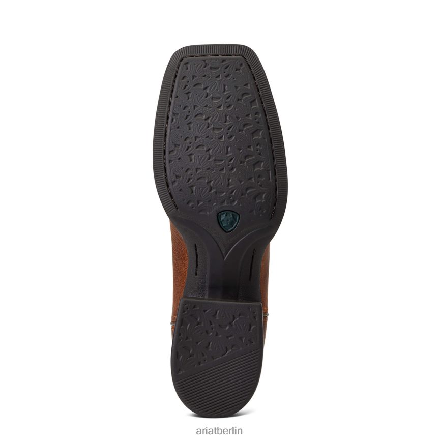 Ariat Abgerundeter Stretchfit-Westernstiefel mit breiter, eckiger Zehenpartie Frauen P4JJPR2121 freches Braun Schuhwerk