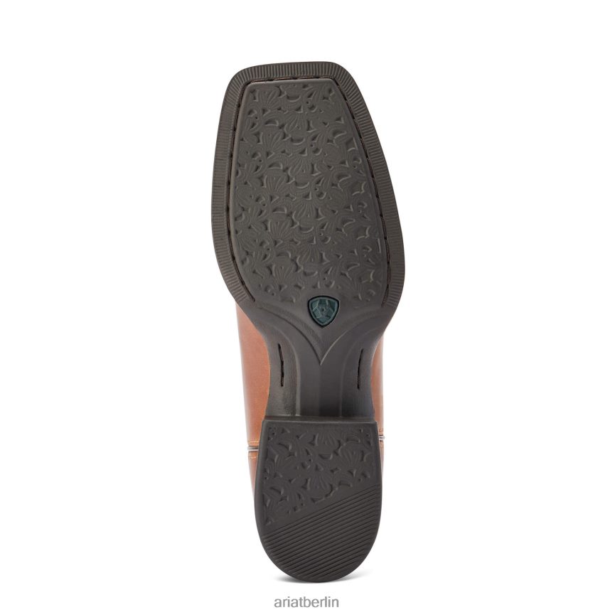 Ariat Abgerundeter, breiter Westernstiefel mit eckiger Zehenpartie Frauen P4JJPR2110 Beduinenbraun Schuhwerk