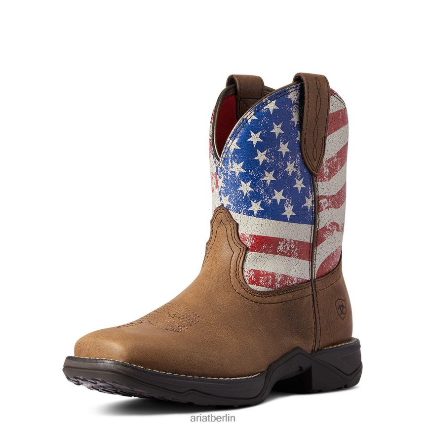 Ariat Anthem Shortie Patriot Westernstiefel Frauen P4JJPR2156 Rotbraun Schuhwerk