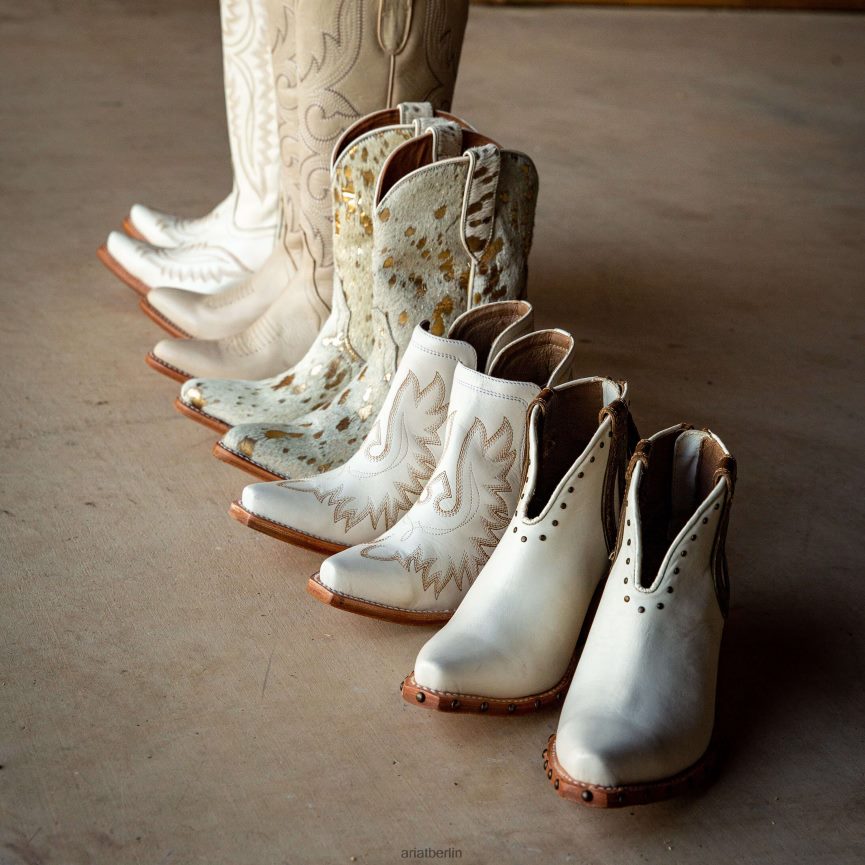 Ariat Dixon Westernstiefel Frauen P4JJPR2198 Weiß Schuhwerk