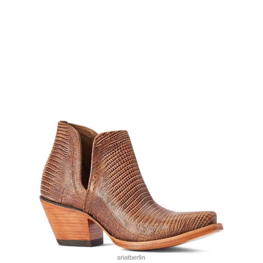 Ariat Dixon Westernstiefel Frauen P4JJPR2210 brauner Eidechsendruck Schuhwerk