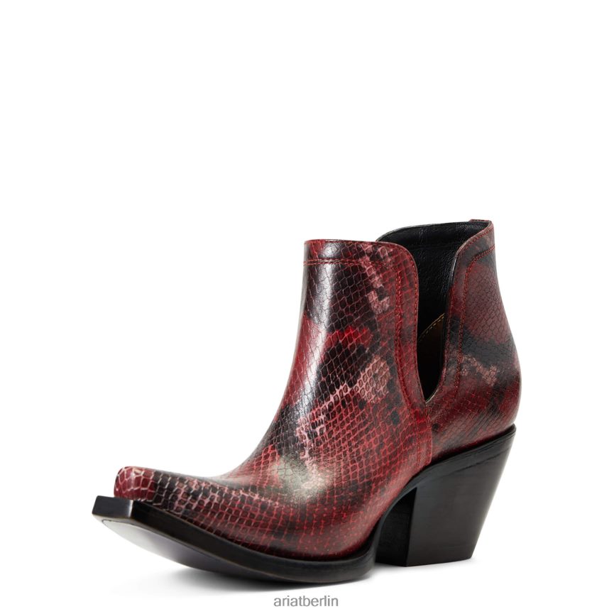 Ariat Dixon Westernstiefel Frauen P4JJPR2217 rote Schlange Schuhwerk