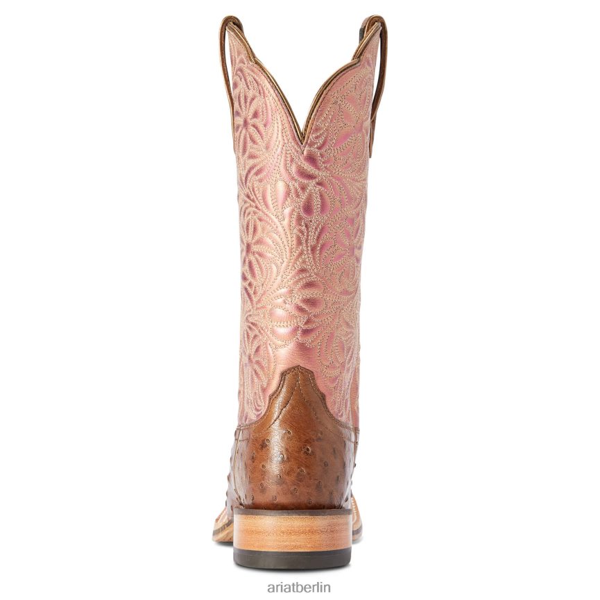 Ariat Donatella Westernstiefel Frauen P4JJPR2090 Distressed-Schokoladenfeder Schuhwerk