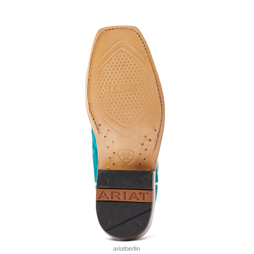 Ariat Futurity Boon Westernstiefel Frauen P4JJPR2115 altes türkisches Roughout Schuhwerk