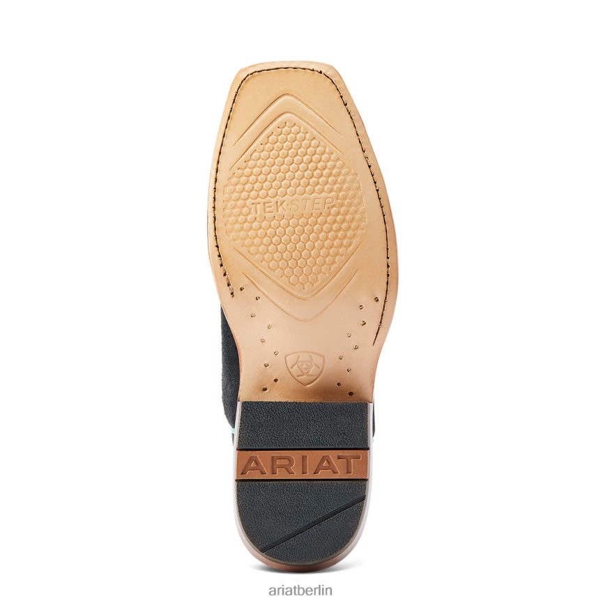 Ariat Futurity Boon Westernstiefel Frauen P4JJPR2138 schwarzes Roughout Schuhwerk