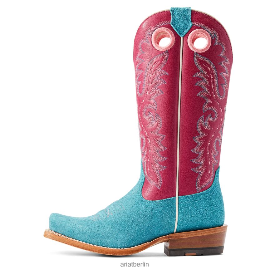 Ariat Futurity Boon Westernstiefel Frauen P4JJPR2215 himmelblaues Roughout Schuhwerk