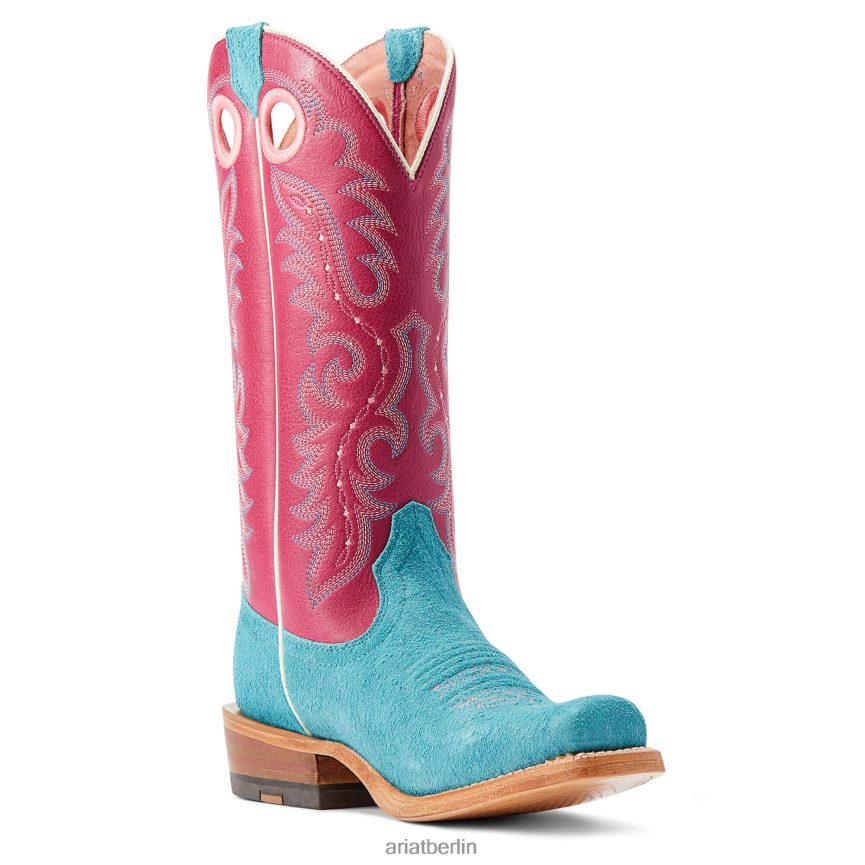 Ariat Futurity Boon Westernstiefel Frauen P4JJPR2215 himmelblaues Roughout Schuhwerk
