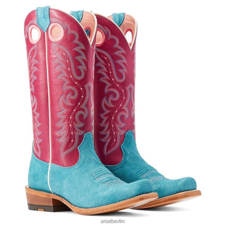 Ariat Futurity Boon Westernstiefel Frauen P4JJPR2215 himmelblaues Roughout Schuhwerk