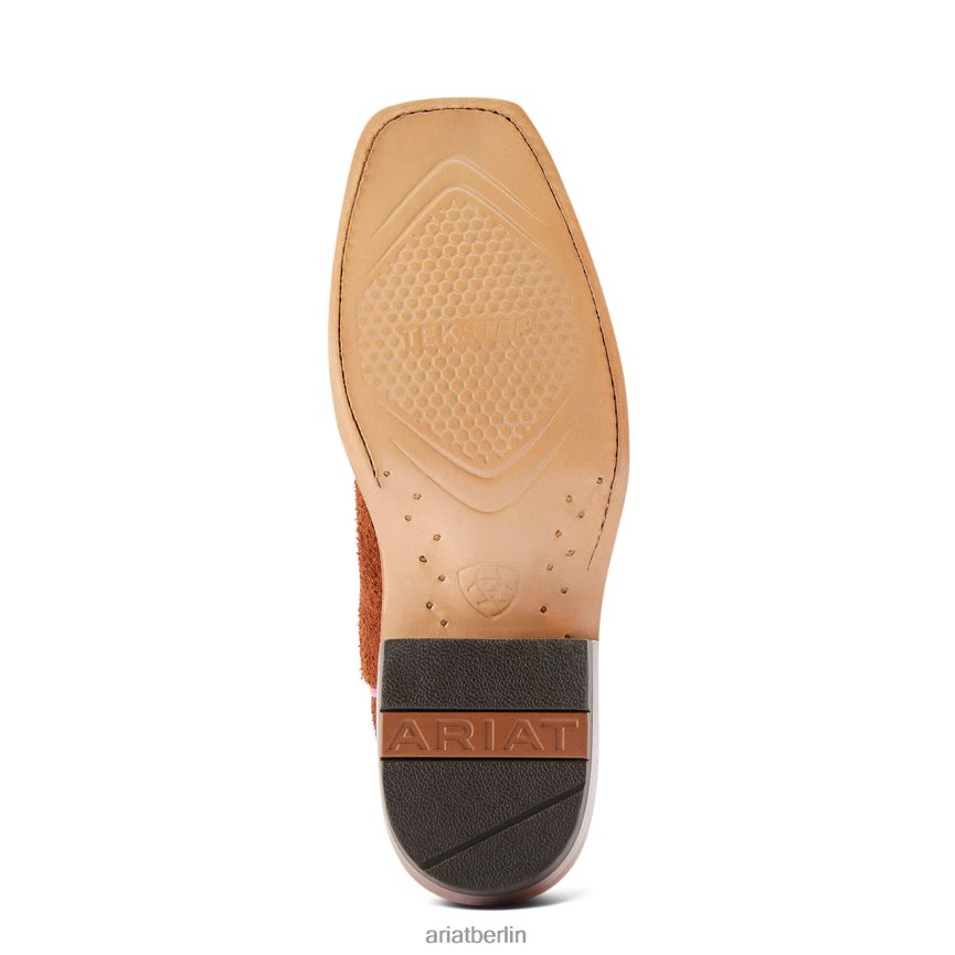 Ariat Futurity Boon Westernstiefel Frauen P4JJPR2224 Cognac-Roughout Schuhwerk