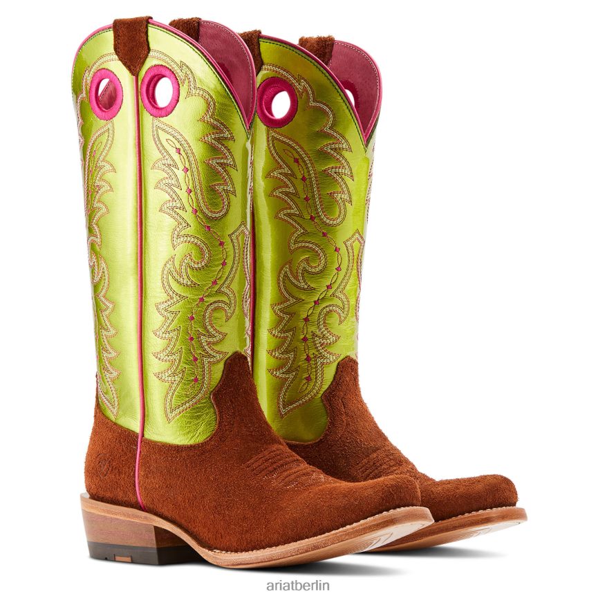 Ariat Futurity Boon Westernstiefel Frauen P4JJPR2224 Cognac-Roughout Schuhwerk