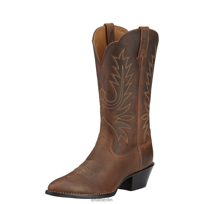 Ariat Heritage Westernstiefel mit R-Zehe Frauen P4JJPR2065 Distressed-Braun Schuhwerk