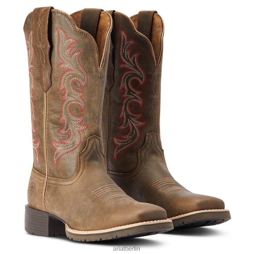 Ariat Hybrid-Ranch-Stretchfit-Westernstiefel Frauen P4JJPR2172 Kieselstein Schuhwerk
