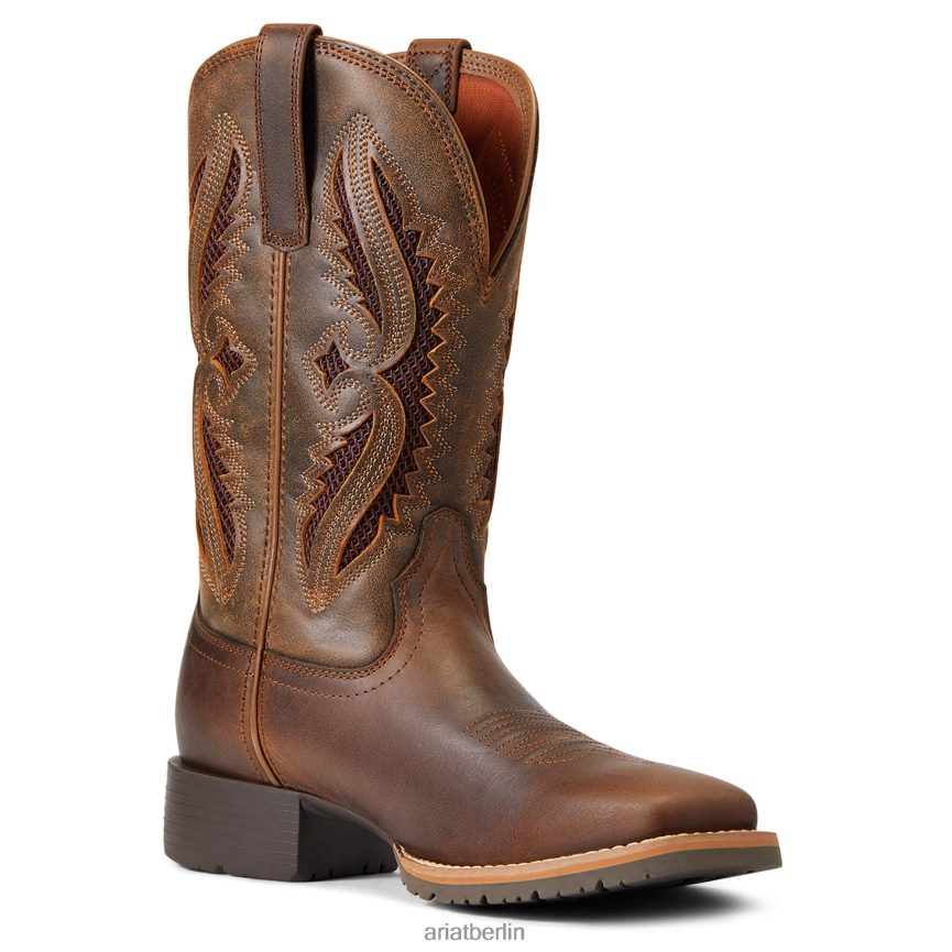 Ariat Hybrid Rancher Venttek 360 Grad Westernstiefel Frauen P4JJPR2097 Distressed Tan/Trüffel Schuhwerk