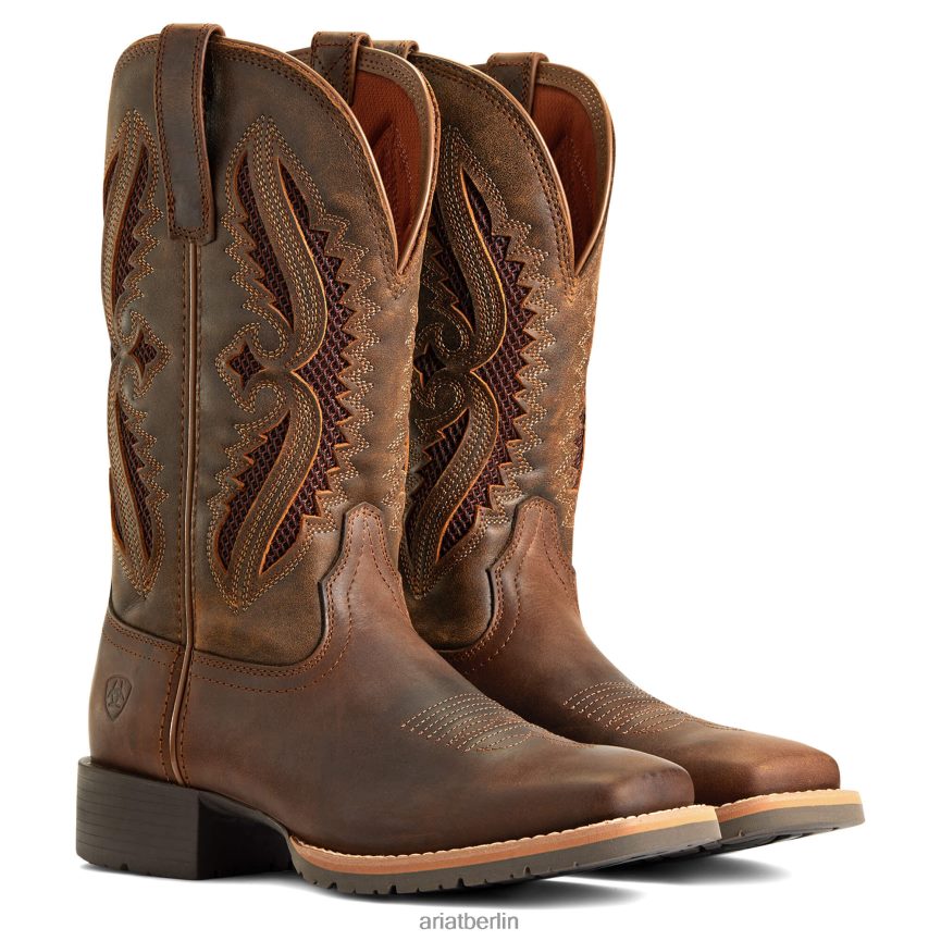 Ariat Hybrid Rancher Venttek 360 Grad Westernstiefel Frauen P4JJPR2097 Distressed Tan/Trüffel Schuhwerk