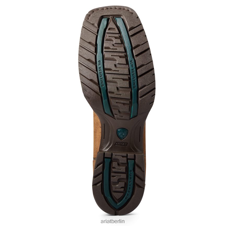 Ariat Hybrid Rancher wasserdichter Westernstiefel Frauen P4JJPR2237 Kieselbraun Schuhwerk