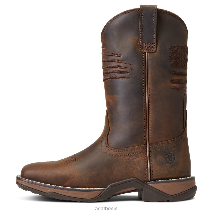 Ariat Hymne Patriot Westernstiefel Frauen P4JJPR2170 Distressed-Braun Schuhwerk