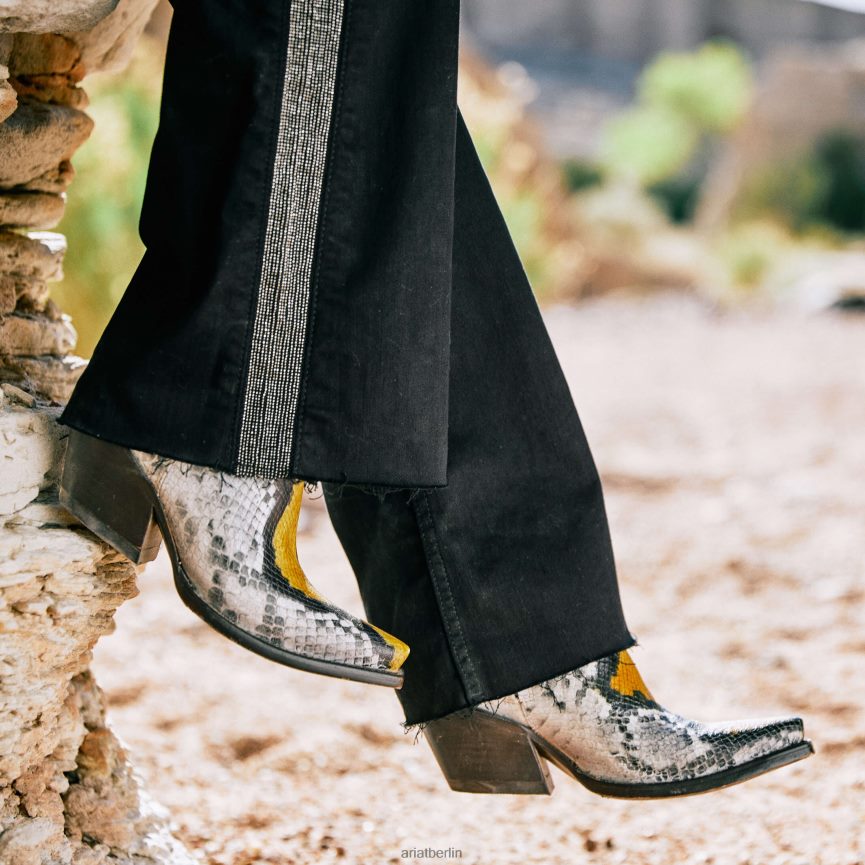 Ariat Jolene Westernstiefel Frauen P4JJPR2246 gelbe Schlange Schuhwerk