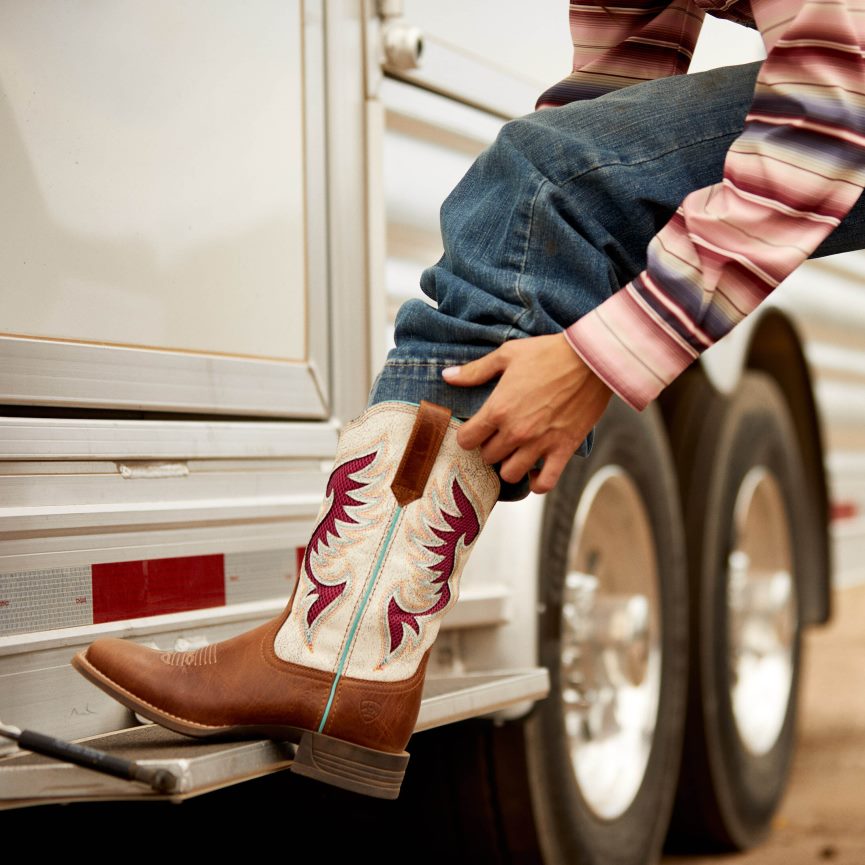 Ariat Pinto Venttek 360 Grad Westernstiefel Frauen P4JJPR2277 dunkle Bräunung Schuhwerk