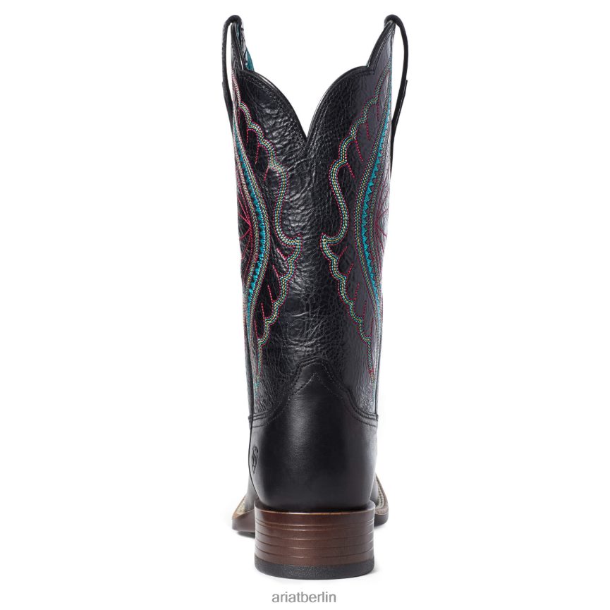 Ariat Primetime-Westernstiefel Frauen P4JJPR2077 echtes Schwarz Schuhwerk