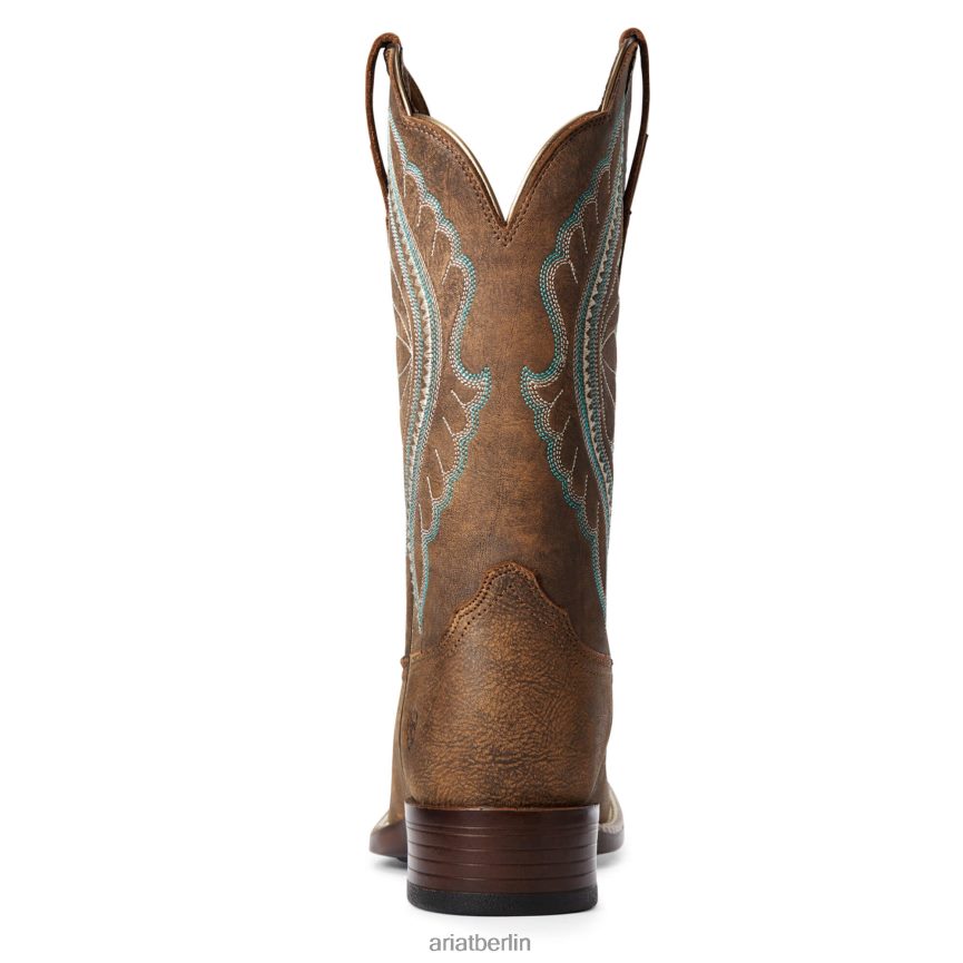 Ariat Primetime-Westernstiefel Frauen P4JJPR2096 Sattelkammer braun Schuhwerk