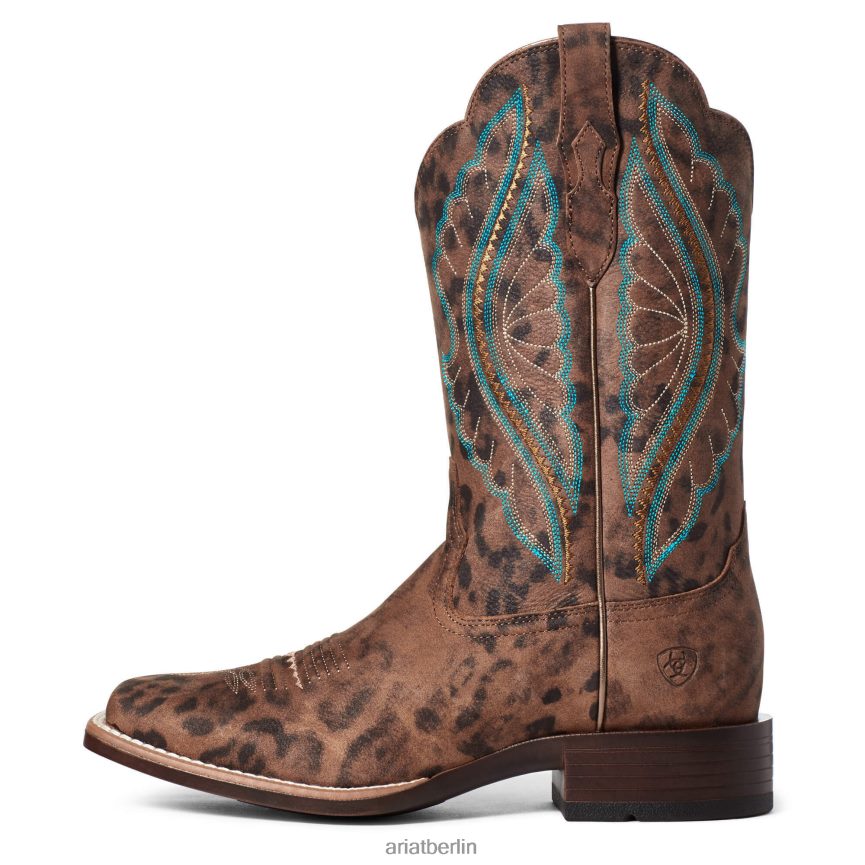 Ariat Primetime-Westernstiefel Frauen P4JJPR2167 verblasster Leopard Schuhwerk