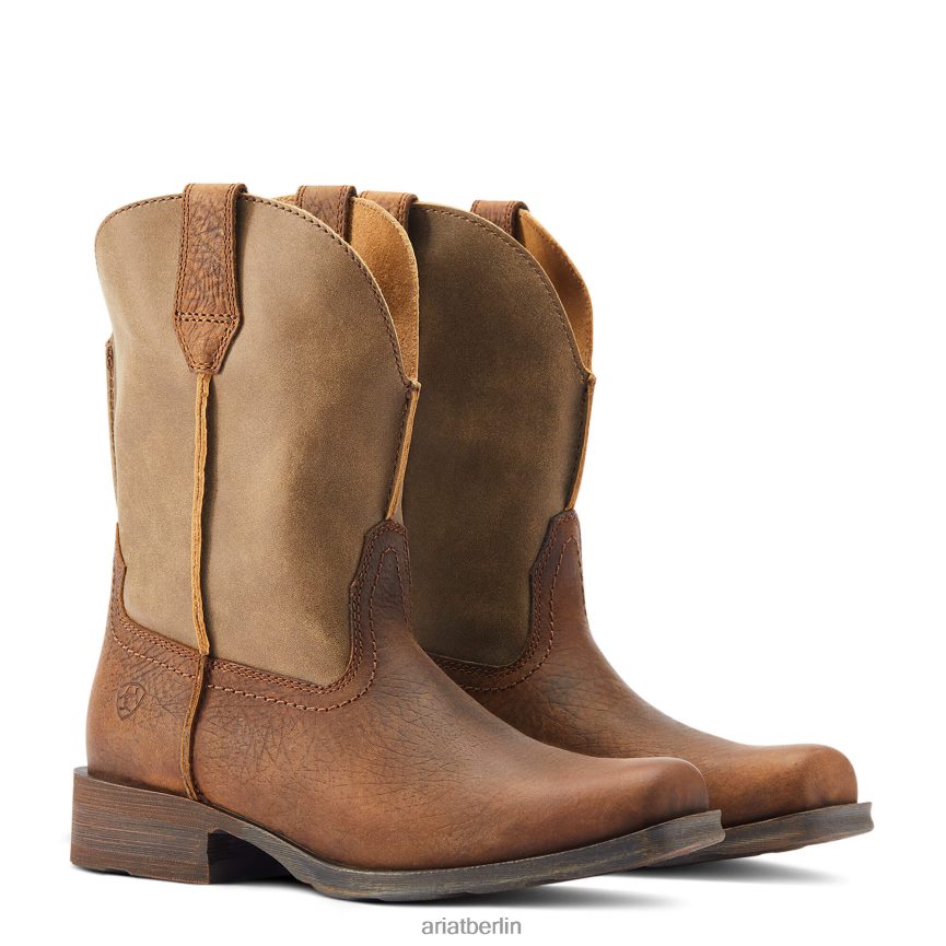 Ariat Rambler Westernstiefel Frauen P4JJPR2100 braune Bomberjacke Schuhwerk