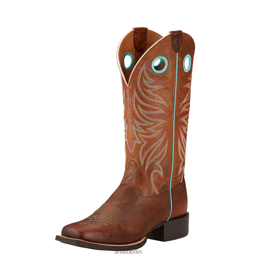 Ariat Round Up Ryder Westernstiefel Frauen P4JJPR2190 freches Braun Schuhwerk