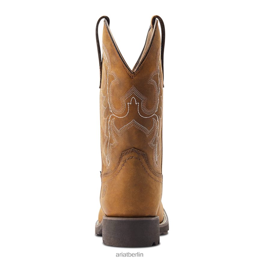 Ariat Unbridled Rancher wasserdichter Westernstiefel Frauen P4JJPR2284 ölige Distressed-Bräune Schuhwerk