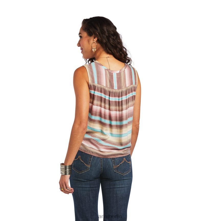 Ariat Baja-Tank Frauen P4JJPR2810 Serape-Streifen Spitzen