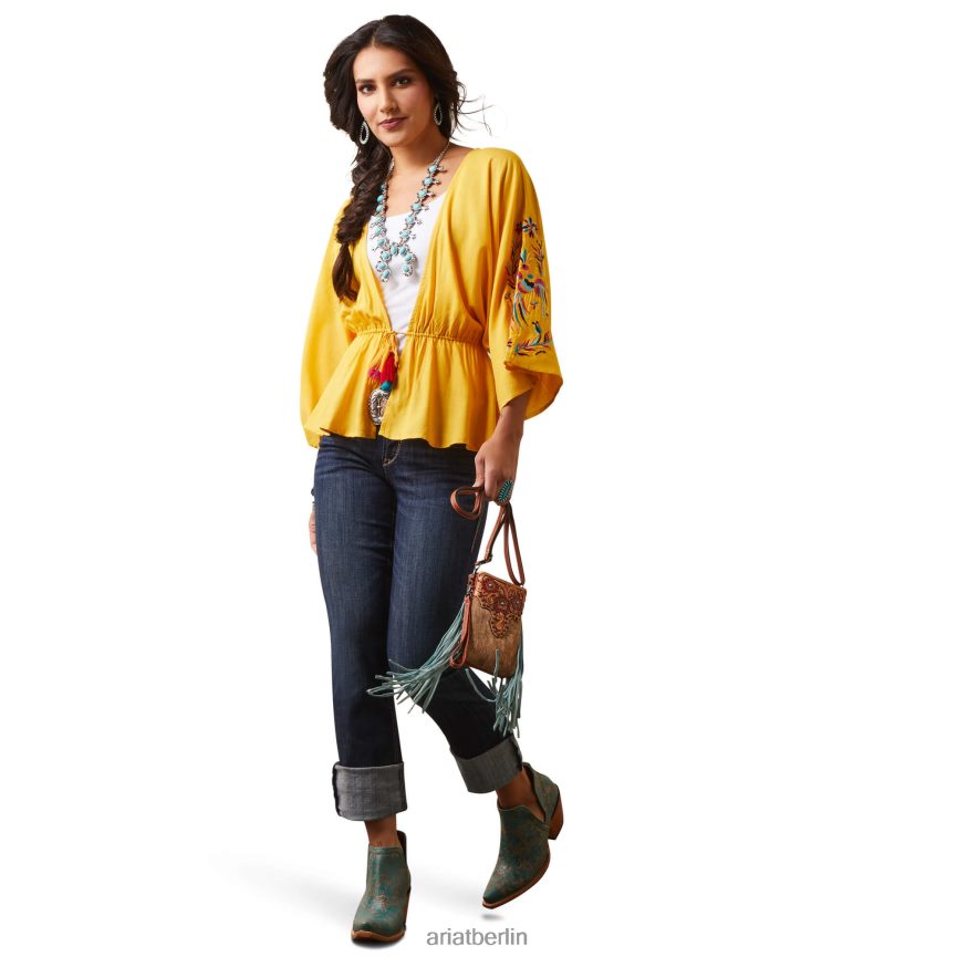 Ariat Carmen oben Frauen P4JJPR2763 Eigelb gelb Spitzen