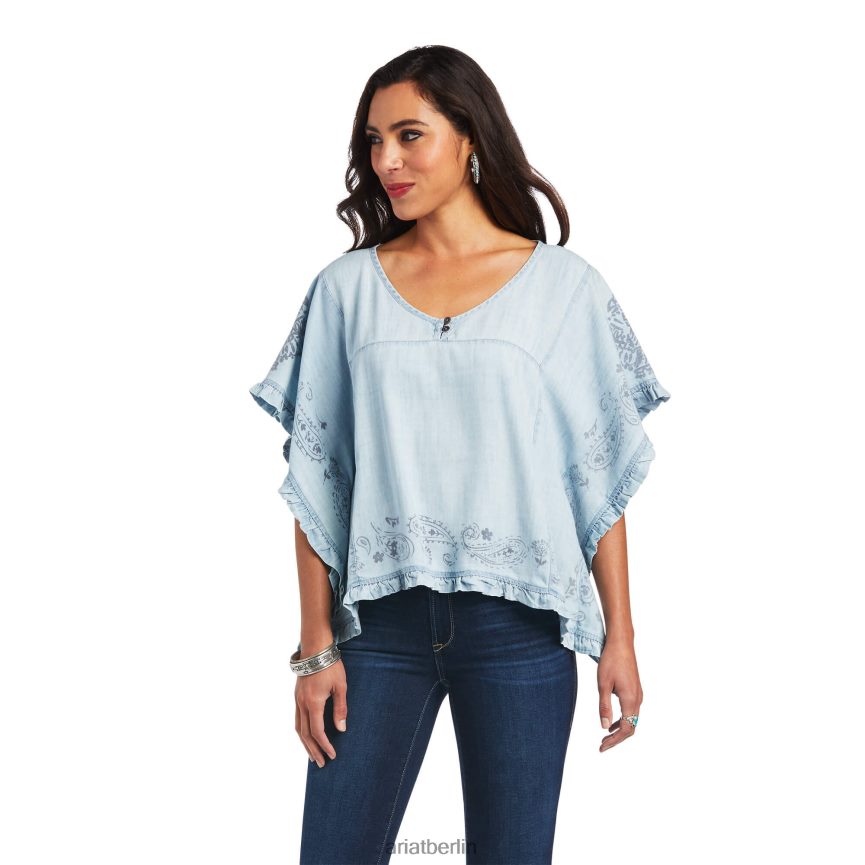Ariat Eden oben Frauen P4JJPR2852 helles Jeansblau Spitzen