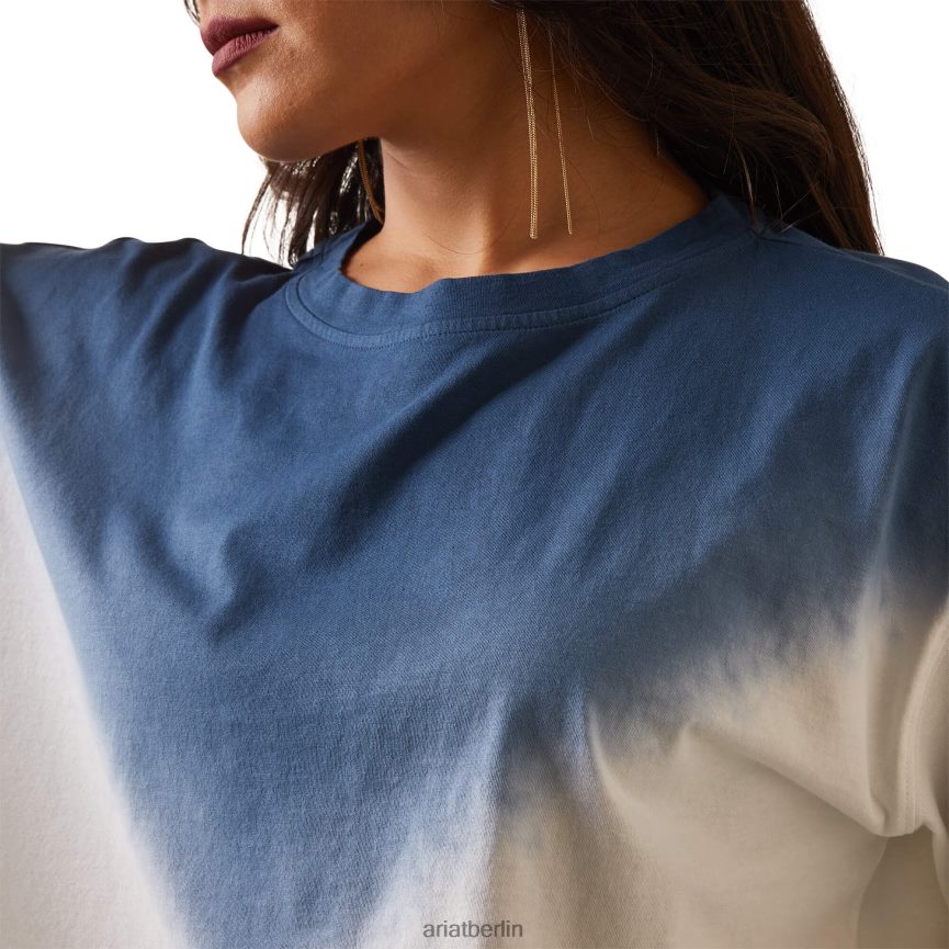 Ariat Hallo Ombre-Top Frauen P4JJPR3108 Weiß Spitzen