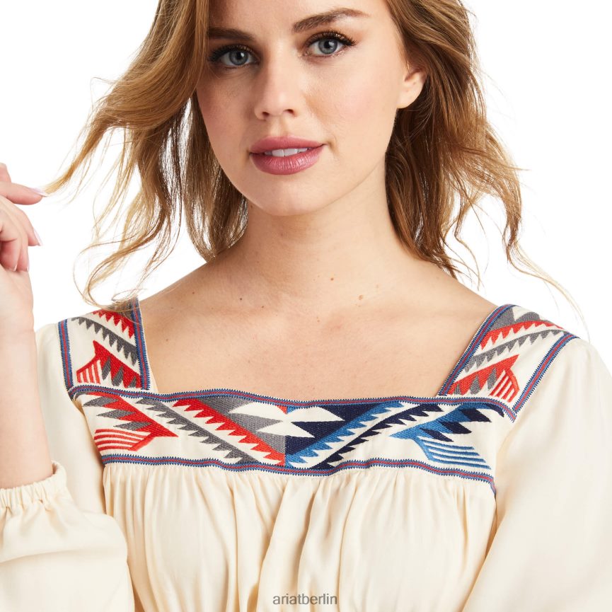 Ariat Oberteil aus Chimayo-Jacquard Frauen P4JJPR3160 Buttercreme Spitzen