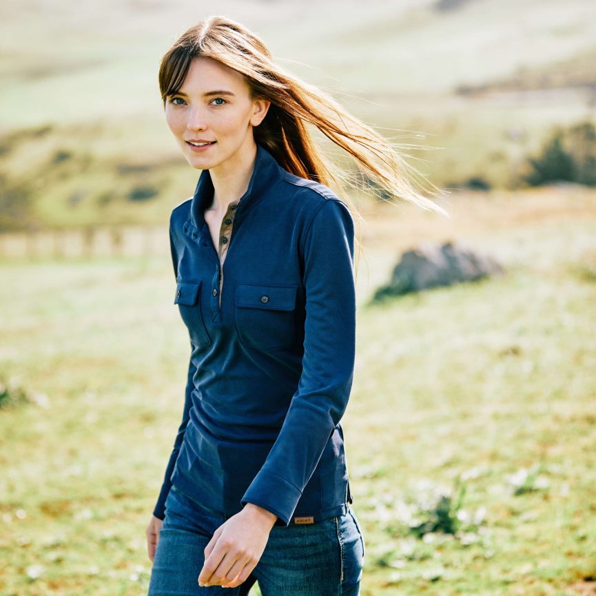 Ariat Overbrook-Oberseite Frauen P4JJPR2996 Marine Spitzen